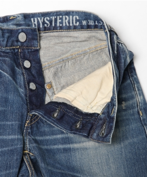 HYSTERIC GLAMOUR（ヒステリックグラマー）の「SP加工デニム スリムストレートパンツ（デニムパンツ・メンズ・インディゴブルー・28inch/29inch/30inch/31inch/32inch/34inch/36inch）」の9枚目の写真