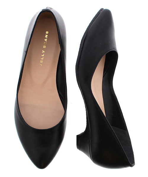 JELLY BEANS(ジェリービーンズ)の「【Made in Japan】アーモンドトゥプレーンパンプス(123-2096)JELLY BEANS(ジェリービーンズ)(パンプス・レディース・モカ/テラコッタ/ブラック/ネイビー/オレンジ/ライトグレー/グレイッシュベージュ/ダークネイビー/レッド/ブラック系その他/ピンク/グレー/ブルー・24.5/24/23/23.5/22.5/21.5/22/25/25.5)」の3枚目の写真