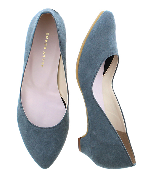 JELLY BEANS(ジェリービーンズ)の「【Made in Japan】アーモンドトゥプレーンパンプス(123-2096)JELLY BEANS(ジェリービーンズ)(パンプス・レディース・モカ/テラコッタ/ブラック/ネイビー/オレンジ/ライトグレー/グレイッシュベージュ/ダークネイビー/レッド/ブラック系その他/ピンク/グレー/ブルー・24.5/24/23/23.5/22.5/21.5/22/25/25.5)」の1枚目の写真