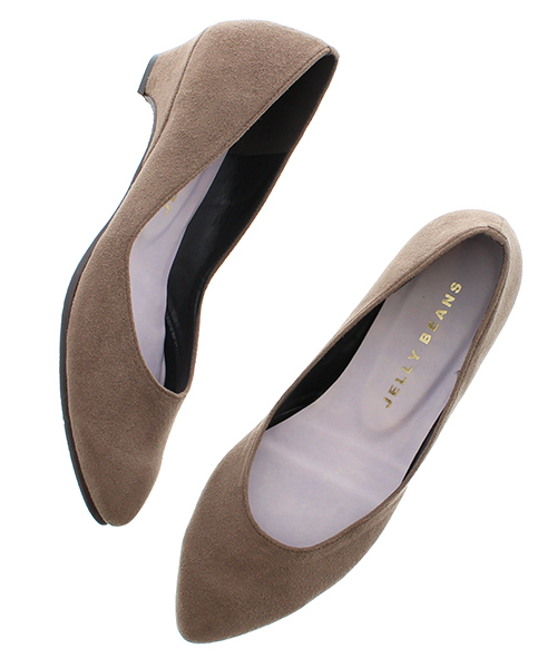 JELLY BEANS(ジェリービーンズ)の「【Made in Japan】アーモンドトゥプレーンパンプス(123-2096)JELLY BEANS(ジェリービーンズ)(パンプス・レディース・モカ/テラコッタ/ブラック/ネイビー/オレンジ/ライトグレー/グレイッシュベージュ/ダークネイビー/レッド/ブラック系その他/ピンク/グレー/ブルー・24.5/24/23/23.5/22.5/21.5/22/25/25.5)」の6枚目の写真