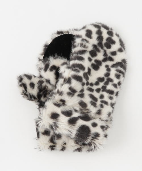 RODEO CROWNS WIDE BOWL（ロデオクラウンズワイドボウル）の「フェイクファーミトン（手袋・レディース・ベージュ/グレー/ピンク/ホワイト系その他/ブラック・FREE）」の2枚目の写真