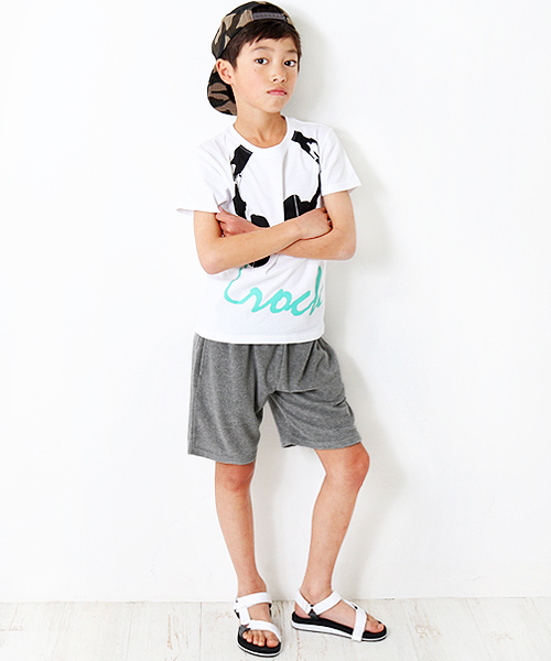 devirock（デビロック）の「無地ベーシックパイル地ハーフパンツ（その他パンツ・キッズ・ネイビー/杢グレー/ブルー/ブラック/レッド系その他/カーキ・100cm/130cm/160cm/150cm/120cm/110cm/140cm）」の7枚目の写真