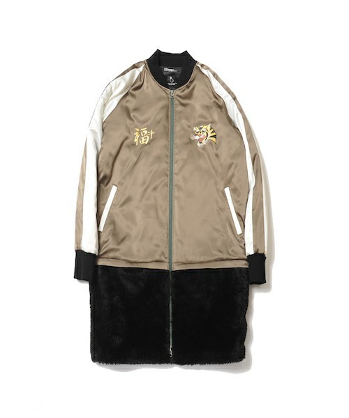 VIRGOwearworks（ヴァルゴウェアワークス）の「VIRGOwearworks×MACKDADDY long souvenir jacket（ブルゾン・メンズ・ブラック/カーキ・MEDIUM/LARGE/X-LARGE）」の6枚目の写真