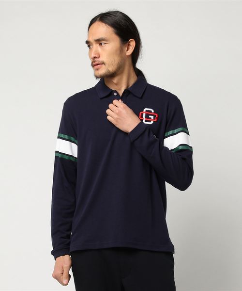 Champion(チャンピオン)の「【Champion/チャンピオン】メンズ ストレッチロングスリーブポロシャツ(ポロシャツ・メンズ・ネイビー/サックスブルー/グレー/ベージュ/オフホワイト・X-LARGE/LARGE/MEDIUM)」の4枚目の写真