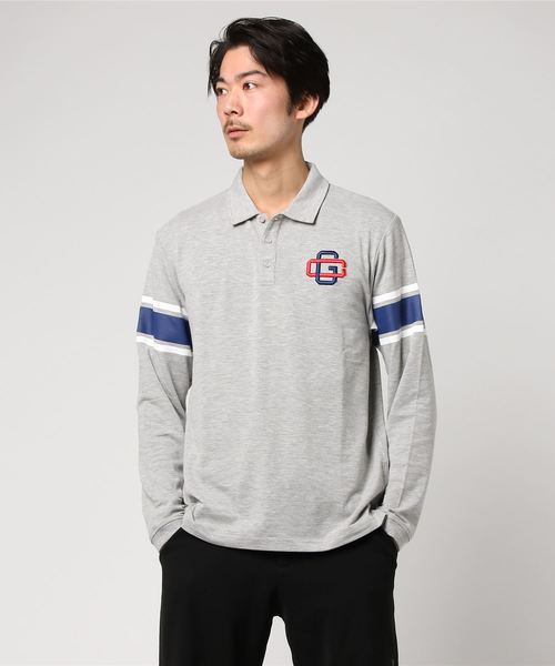 Champion(チャンピオン)の「【Champion/チャンピオン】メンズ ストレッチロングスリーブポロシャツ(ポロシャツ・メンズ・ネイビー/サックスブルー/グレー/ベージュ/オフホワイト・X-LARGE/LARGE/MEDIUM)」の1枚目の写真