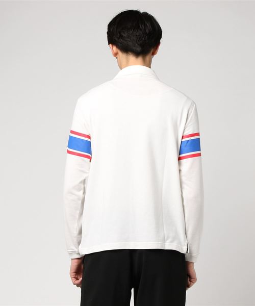 Champion(チャンピオン)の「【Champion/チャンピオン】メンズ ストレッチロングスリーブポロシャツ(ポロシャツ・メンズ・ネイビー/サックスブルー/グレー/ベージュ/オフホワイト・X-LARGE/LARGE/MEDIUM)」の7枚目の写真