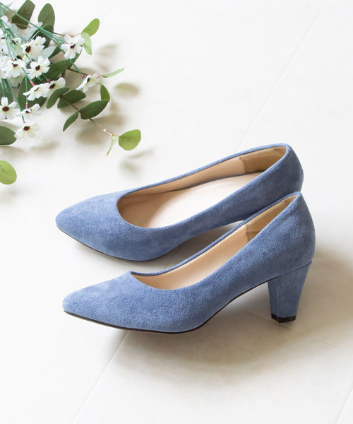 menue（メヌエ）の「freely(フリーリー)  幅広 4e ポインテッドトゥ 6cmヒール チャンキーヒール 太ヒール パンプス（パンプス・レディース・ピンクベージュ/ブラウン/ブラック系その他/ホワイト/ブラック/ブラウン系その他/スモークピンク/ライトグレー/ブルー/ブラック系その他2/グレイッシュベージュ/アイボリー/グレー/レンガ/ブラック系その他3/ピンク系その他/レッド系その他/ブルー系その他/ベージュ/ブラック系その他4/ブラウン系その他2/パイソン/シルバー/ラベンダー/グレー系その他・22.5cm/23.5cm/21.5cm/25.5cm/22.0cm/23.0cm/25.0cm/24.5cm/24.0cm/26.0cm/27.0cm/26.5cm/23cm/22cm/27cm/25cm/26cm/24cm）」の16枚目の写真