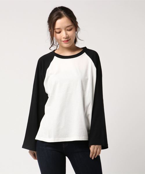 WEGO BOYNEXTDOOR ラグラングラフィックロングTシャツ 靴紐