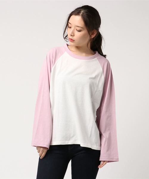 WEGO（ウィゴー）の「WEGO/ラグランロングTシャツ（Tシャツ
