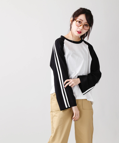 WEGO（ウィゴー）の「WEGO/ラグランロングTシャツ（Tシャツ