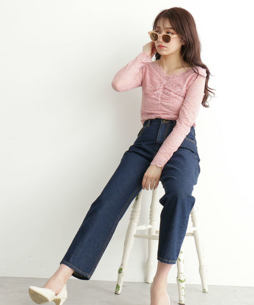 FREE'S MART（フリーズマート）の「スカラップカラーレースカットソー（Tシャツ/カットソー・レディース・ブラック/ホワイト/ピンク・FREE）」の17枚目の写真