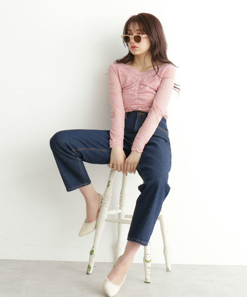 FREE'S MART（フリーズマート）の「スカラップカラーレースカットソー（Tシャツ/カットソー・レディース・ブラック/ホワイト/ピンク・FREE）」の18枚目の写真