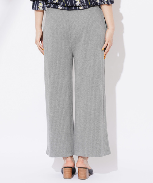 CIAOPANIC（チャオパニック）の「ランダムテレコワイドパンツ（その他パンツ・レディース・アイボリー/チャコールグレー・FREE）」の11枚目の写真