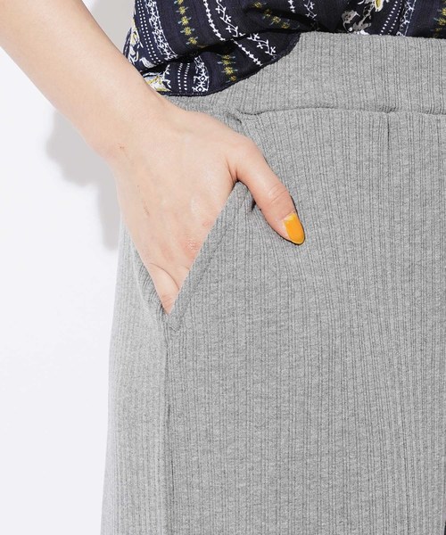CIAOPANIC（チャオパニック）の「ランダムテレコワイドパンツ（その他パンツ・レディース・アイボリー/チャコールグレー・FREE）」の8枚目の写真