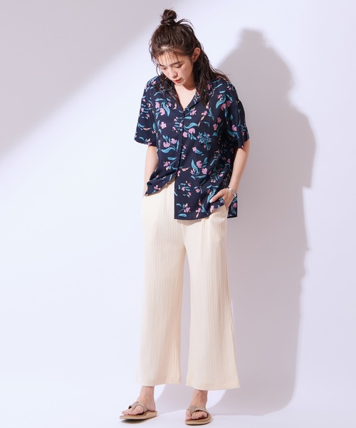 CIAOPANIC（チャオパニック）の「ランダムテレコワイドパンツ（その他パンツ・レディース・アイボリー/チャコールグレー・FREE）」の19枚目の写真