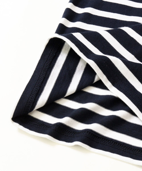 devirock(デビロック)の「パネルボーダークルーネック長袖Tシャツ(Tシャツ/カットソー・キッズ・ブルー系その他/ブルー系その他2/ブラック系その他/ホワイト系その他2/ホワイト系その他・100cm/110cm/120cm/130cm/140cm/150cm/160cm)」の14枚目の写真