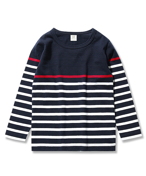 devirock(デビロック)の「パネルボーダークルーネック長袖Tシャツ(Tシャツ/カットソー・キッズ・ブルー系その他/ブルー系その他2/ブラック系その他/ホワイト系その他2/ホワイト系その他・100cm/110cm/120cm/130cm/140cm/150cm/160cm)」の19枚目の写真