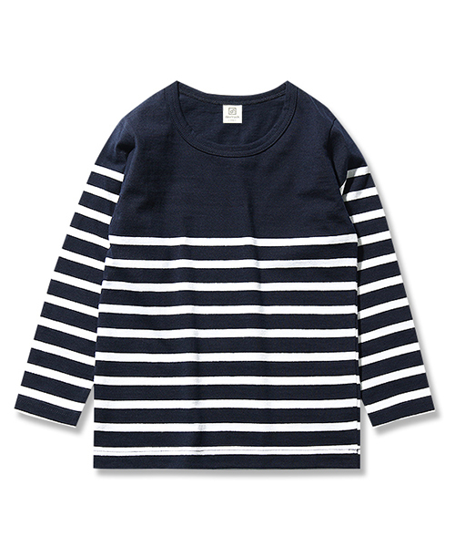 devirock(デビロック)の「パネルボーダークルーネック長袖Tシャツ(Tシャツ/カットソー・キッズ・ブルー系その他/ブルー系その他2/ブラック系その他/ホワイト系その他2/ホワイト系その他・100cm/110cm/120cm/130cm/140cm/150cm/160cm)」の20枚目の写真