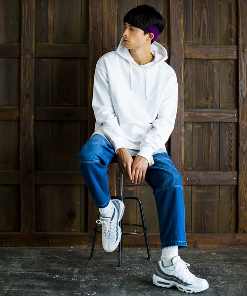 WEGO（ウィゴー）の「WEGO/サイドスリットカラープルパーカー（パーカー・メンズ・ダークグリーン/ライトパープル/ブラウン/ライトピンク/ブラック/ワイン/ホワイト/イエロー/レッド/パープル/ピンク/杢グレー・MEDIUM/X-SMALL/SMALL/LARGE）」の16枚目の写真