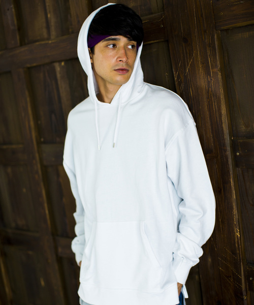 WEGO（ウィゴー）の「WEGO/サイドスリットカラープルパーカー（パーカー・メンズ・ダークグリーン/ライトパープル/ブラウン/ライトピンク/ブラック/ワイン/ホワイト/イエロー/レッド/パープル/ピンク/杢グレー・MEDIUM/X-SMALL/SMALL/LARGE）」の18枚目の写真