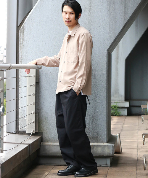 Confirm（コンファーム）の「Confirm / コンファーム フェイクスエードオープンカラーシャツ（シャツ/ブラウス・メンズ・ネイビー/ブラック/ベージュ/キャメル・M/L）」の6枚目の写真