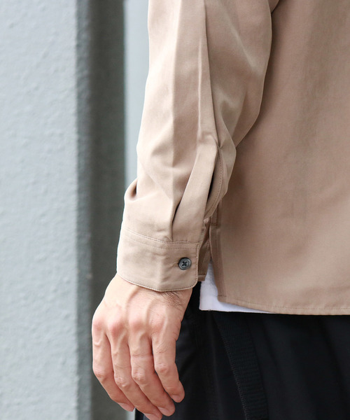 Confirm（コンファーム）の「Confirm / コンファーム フェイクスエードオープンカラーシャツ（シャツ/ブラウス・メンズ・ネイビー/ブラック/ベージュ/キャメル・M/L）」の17枚目の写真