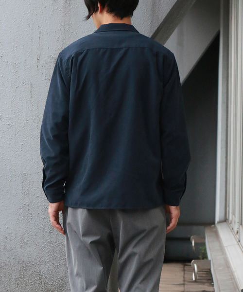 Confirm（コンファーム）の「Confirm / コンファーム フェイクスエードオープンカラーシャツ（シャツ/ブラウス・メンズ・ネイビー/ブラック/ベージュ/キャメル・M/L）」の21枚目の写真