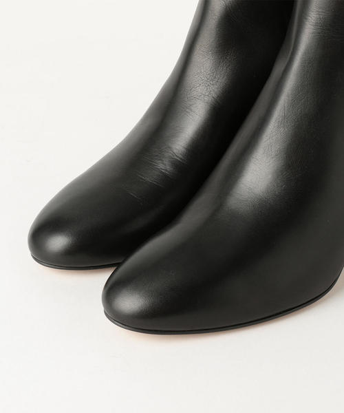 美品　オデットエオディール　ショートブーツ　23.5 ブラック　レザー　日本製 美品 オデットエオディール ショートブーツ 23.5 ブラック レザー 日本