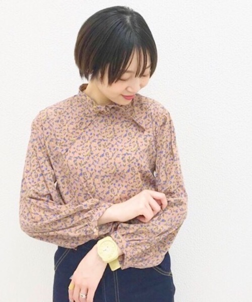 flower（フラワー）の「リボンブラウス（シャツ/ブラウス・レディース・ブラック/ピンク・FREE）」の10枚目の写真