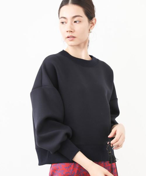 STUDIOUS（ステュディオス）の「【STUDIOUS】ボリュームスリーブ ショートスウェット（スウェット）」 WEAR