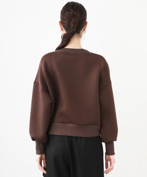 ELLIE ボリュームスリーブスウェット エリー スウェット トレーナー　黒 Tops – ELLIE