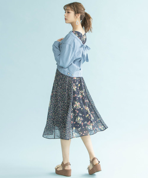 JILLSTUART - 新品 JILLSTUART レースアップデニムジャケット JILL by JILL STUART（ジルバイジルスチュアート）の「◇レースアップ