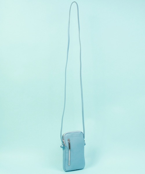 Beau're（ヴュレ）の「BEAURE ヴュレ カウレザー スマホポーチ（スマホケース/カバー・レディース・ブラック/グレー/レッド/シルバー/イエロー/ブルーグレー/キャメル/オリーブ/パープル/サックスブルー系/ホワイト/オレンジ・FREE/SMALL）」の22枚目の写真