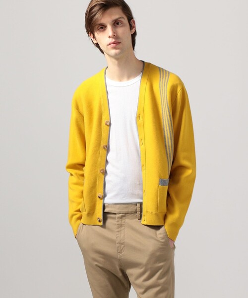 caban カーディガン　イエロー 中古・古着通販】CABAN (キャバン) コットンカシミヤ クルー