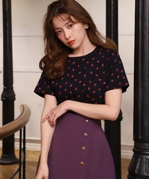 one after another NICE CLAUP | ストロベリー柄Tシャツ(Tシャツ/カットソー)