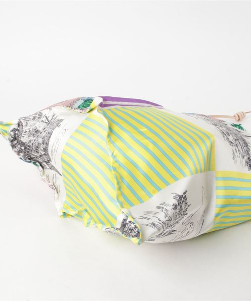 manipuri（マニプリ）の「manipuri(マニプリ)　スカーフ柄プリントトートバッグ　PRINT TOTE 2（トートバッグ・レディース・ピンク・FREE）」の4枚目の写真