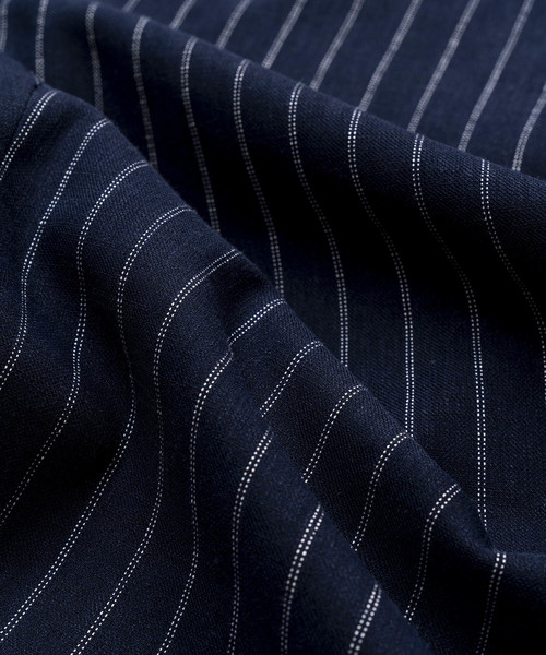 MAISON SPECIAL（メゾンスペシャル）の「リネンドライツイルストライプパジャマパンツ 【MAISON SPECIAL/メゾンスペシャル】（その他パンツ・メンズ・ホワイト/ネイビー・44/46/48）」の4枚目の写真