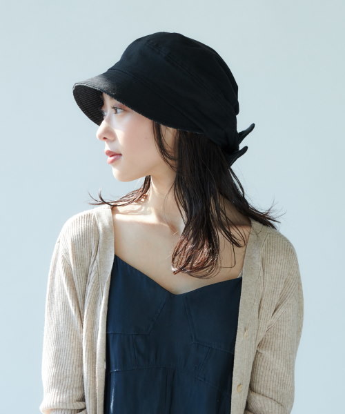 milsa(ミルサ)の「LM サイズフリーキャスケット(キャスケット・レディース・ブラック/ネイビー/ベージュ/ナチュラル/ホワイト・FREE)」の10枚目の写真