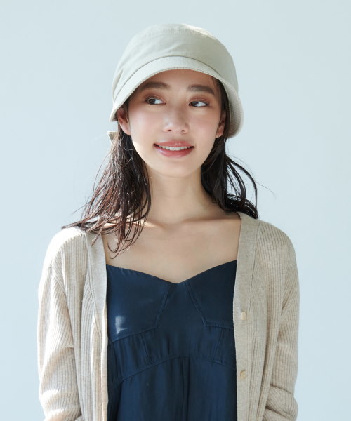 milsa(ミルサ)の「LM サイズフリーキャスケット(キャスケット・レディース・ブラック/ネイビー/ベージュ/ナチュラル/ホワイト・FREE)」の19枚目の写真
