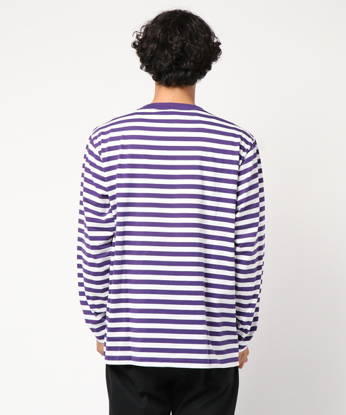 Armor lux（アルモーリュックス）の「ARMOR LUX×JS / アルモーリュクス別注 : ロングスリーブTee #（Tシャツ/カットソー・メンズ・パープル/レッド/イエロー/ブルー系その他/ブラック・MEDIUM/LARGE/SMALL）」の7枚目の写真