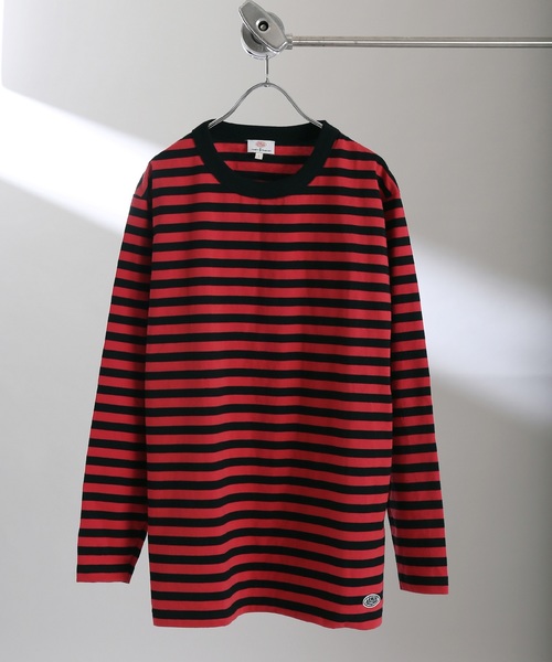 Armor lux（アルモーリュックス）の「ARMOR LUX×JS / アルモーリュクス別注 : ロングスリーブTee #（Tシャツ/カットソー・メンズ・パープル/レッド/イエロー/ブルー系その他/ブラック・MEDIUM/LARGE/SMALL）」の5枚目の写真