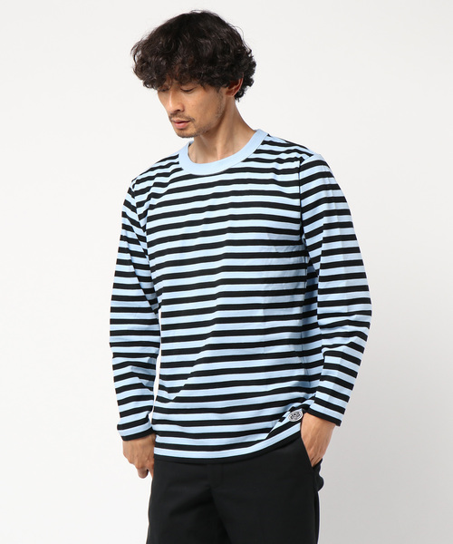 Armor lux（アルモーリュックス）の「ARMOR LUX×JS / アルモーリュクス別注 : ロングスリーブTee #（Tシャツ/カットソー・メンズ・パープル/レッド/イエロー/ブルー系その他/ブラック・MEDIUM/LARGE/SMALL）」の9枚目の写真