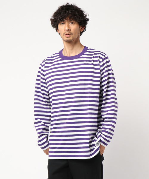 Armor lux（アルモーリュックス）の「ARMOR LUX×JS / アルモーリュクス別注 : ロングスリーブTee #（Tシャツ/カットソー・メンズ・パープル/レッド/イエロー/ブルー系その他/ブラック・MEDIUM/LARGE/SMALL）」の10枚目の写真