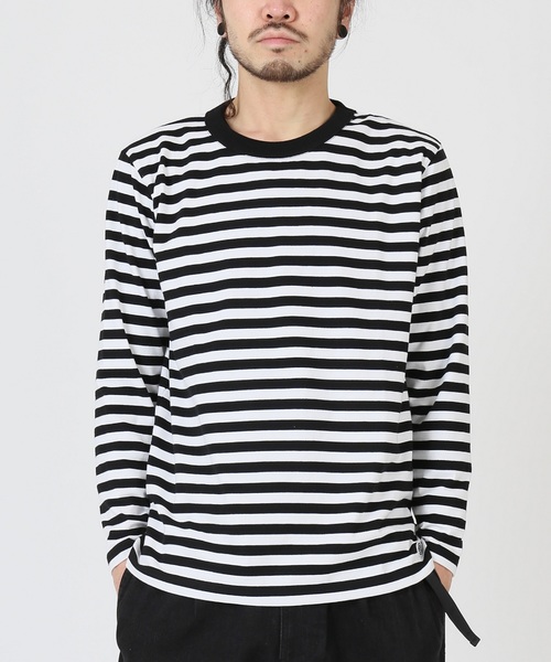 Armor lux（アルモーリュックス）の「ARMOR LUX×JS / アルモーリュクス別注 : ロングスリーブTee #（Tシャツ/カットソー・メンズ・パープル/レッド/イエロー/ブルー系その他/ブラック・MEDIUM/LARGE/SMALL）」の15枚目の写真