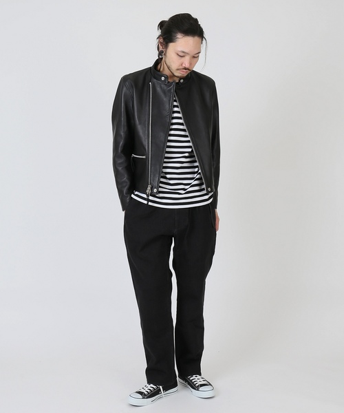 Armor lux（アルモーリュックス）の「ARMOR LUX×JS / アルモーリュクス別注 : ロングスリーブTee #（Tシャツ/カットソー・メンズ・パープル/レッド/イエロー/ブルー系その他/ブラック・MEDIUM/LARGE/SMALL）」の16枚目の写真