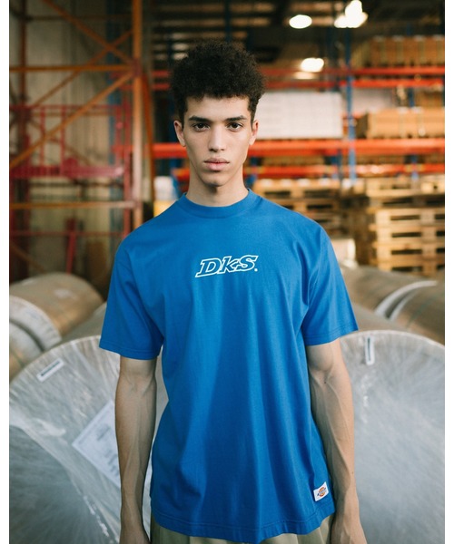 Dickies(ディッキーズ)の「【メンズ】ロゴプリント半袖Tシャツ(Tシャツ/カットソー)」|スカイブルー系