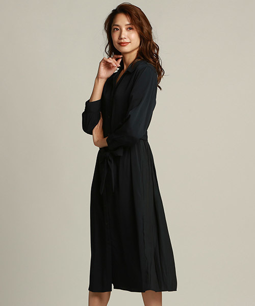 セール Web別注 Allシーズン使えるパウダーサテンシャツワンピース ワンピース Lautreamont ロートレアモン のファッション通販 Zozotown