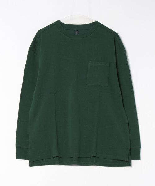 おしゃれスタ（オシャレスタ）の「ビッグシルエットクルーネックTシャツ(IR) オーバーサイズ メンズ レディース（Tシャツ/カットソー・メンズ・ホワイト/ベージュ/ブラック/パープル/パープル系その他/サックスブルー/サンドベージュ/グリーン/チャコールグレー・M/L/XL）」の7枚目の写真