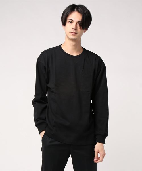 おしゃれスタ（オシャレスタ）の「ビッグシルエットクルーネックTシャツ(IR) オーバーサイズ メンズ レディース（Tシャツ/カットソー・メンズ・ホワイト/ベージュ/ブラック/パープル/パープル系その他/サックスブルー/サンドベージュ/グリーン/チャコールグレー・M/L/XL）」の13枚目の写真