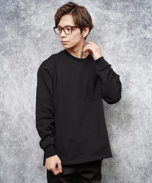 おしゃれスタ（オシャレスタ）の「ビッグシルエットクルーネックTシャツ(IR) オーバーサイズ メンズ レディース（Tシャツ/カットソー・メンズ・ホワイト/ベージュ/ブラック/パープル/パープル系その他/サックスブルー/サンドベージュ/グリーン/チャコールグレー・M/L/XL）」の15枚目の写真